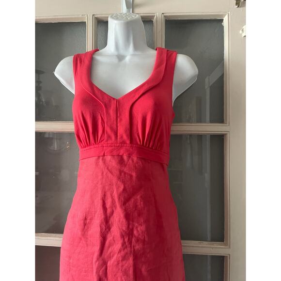 Boden LINEN & JERSEY DRESS - Picture 4 of 9